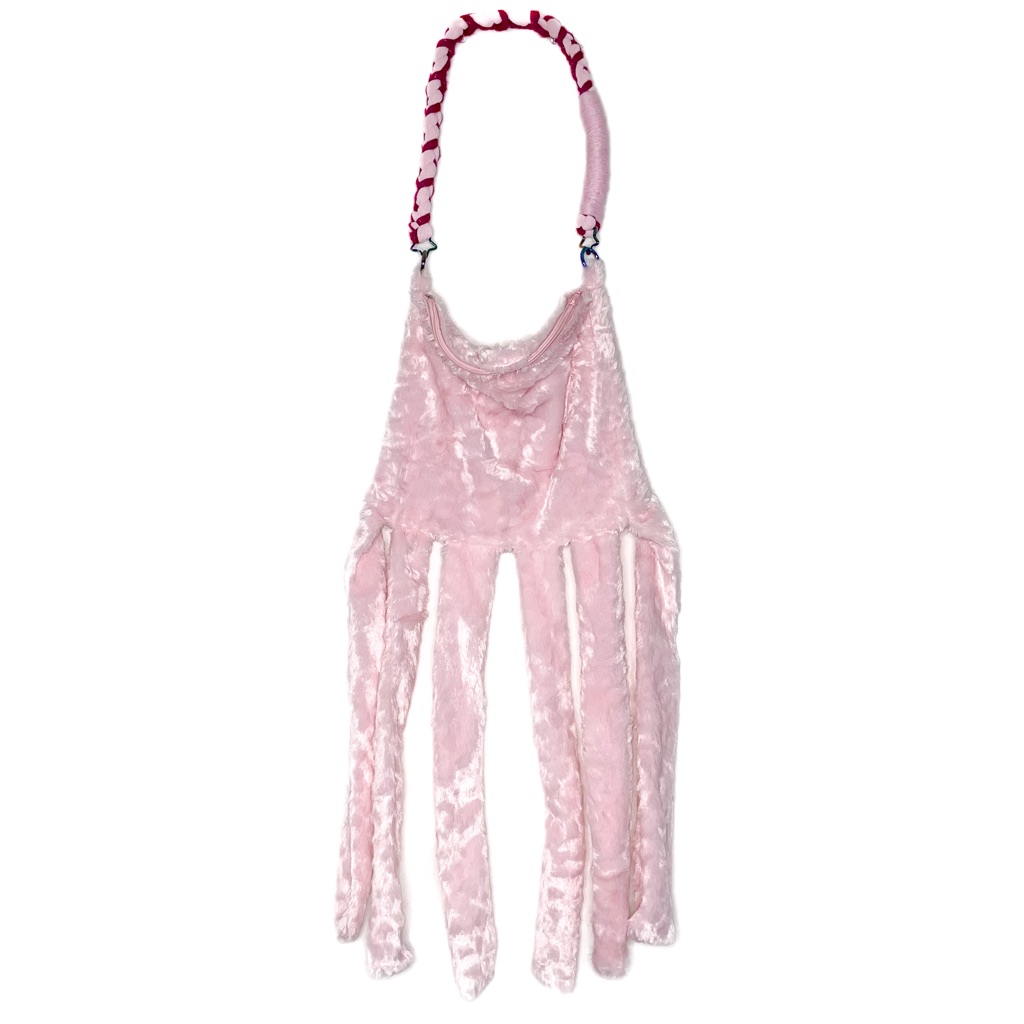 Pink Fringe Crossbody Bag